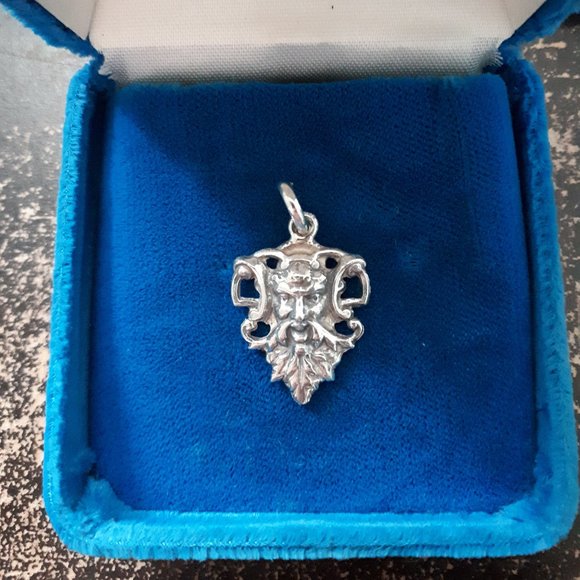 Artisan Jewelry - Pendant - Sterling Silver - "The Green Man"